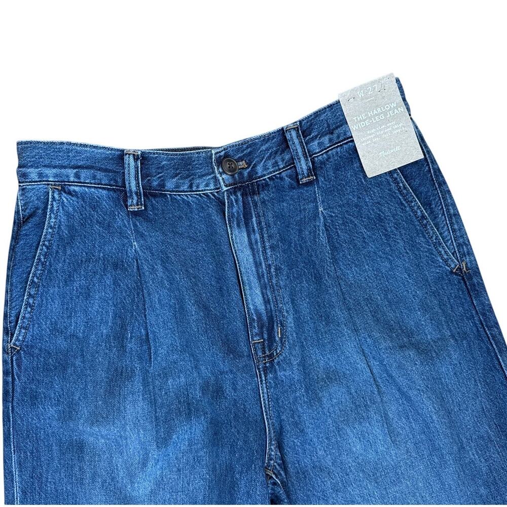 Madewell Harlow Wide-Leg Jeans in Blue Size 27 NEW NWT - Picture 5 of 8